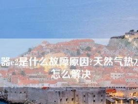 夏普燃气热水器故障代码及维修指南（解决夏普燃气热水器故障代码的关键方法和技巧）