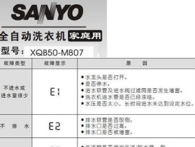 三星洗衣机故障报警E3原因解析（探寻三星洗衣机故障报警E3的根源及解决方法）